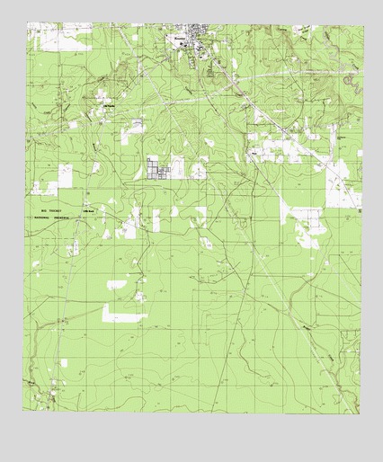 Kountze South, TX USGS Topographic Map