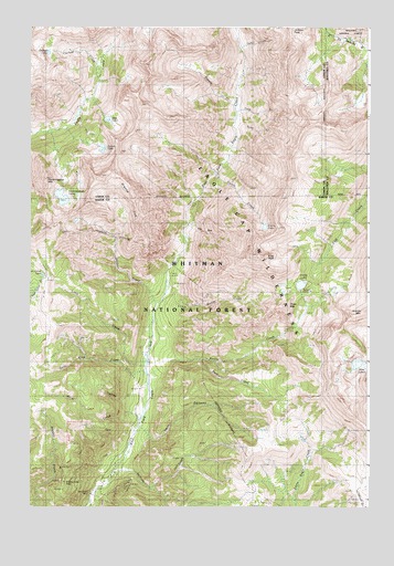 Krag Peak, OR USGS Topographic Map