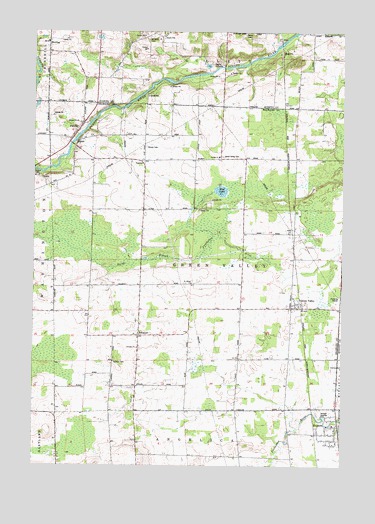 Krakow, WI USGS Topographic Map