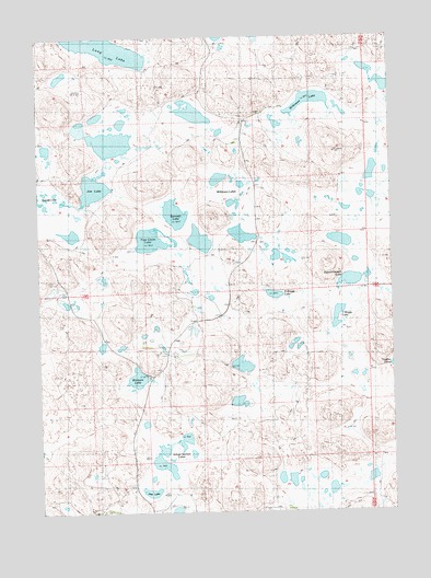 Krause Lake East, NE USGS Topographic Map