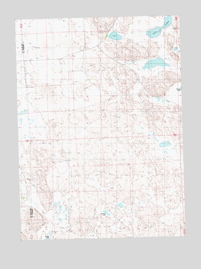 Krause Lake West, NE USGS Topographic Map