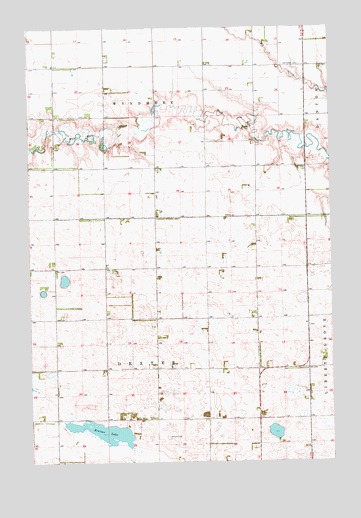 Kreiser Lake, ND USGS Topographic Map