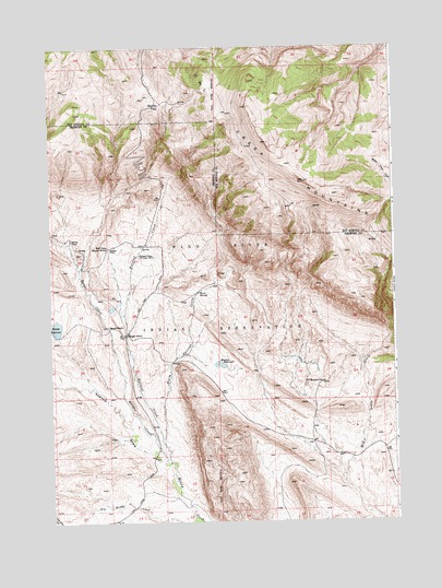 Bargee, WY USGS Topographic Map