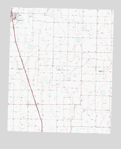 Kress East, TX USGS Topographic Map
