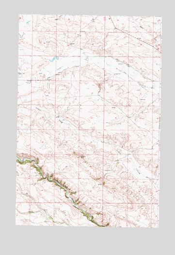 Krone Ranch, MT USGS Topographic Map