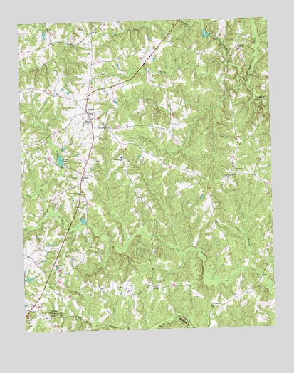 Afton, NC USGS Topographic Map
