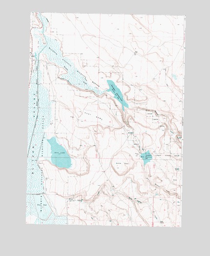 Krumbo Reservoir, OR USGS Topographic Map