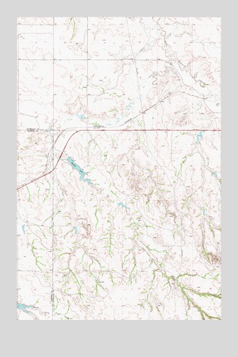 Kuester Lake, MT USGS Topographic Map