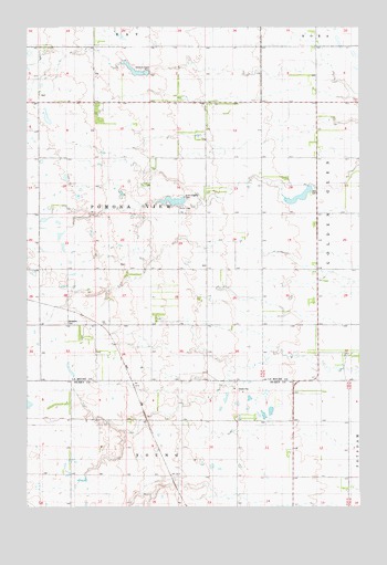 Kulm-Edgeley Dam, ND USGS Topographic Map