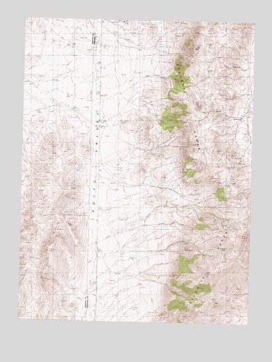 Kumiva Peak, NV USGS Topographic Map