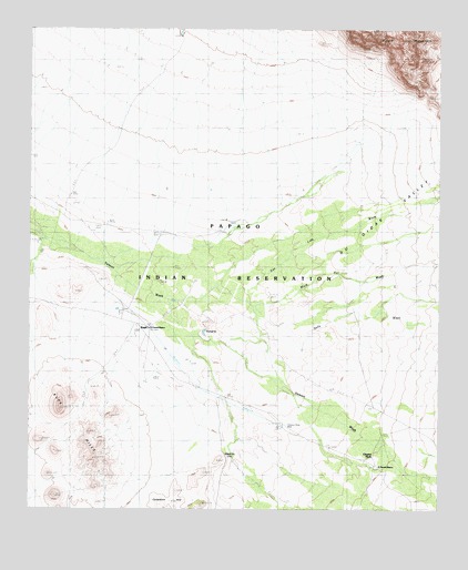 Kupk, AZ USGS Topographic Map