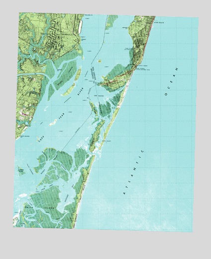 Kure Beach, NC USGS Topographic Map