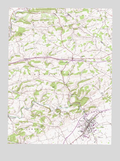 Kutztown, PA USGS Topographic Map