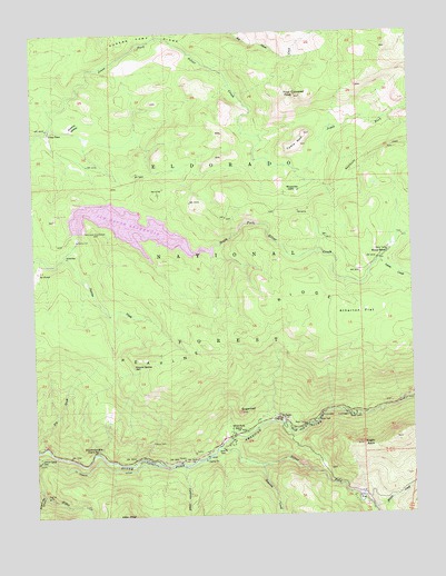 Kyburz, CA USGS Topographic Map