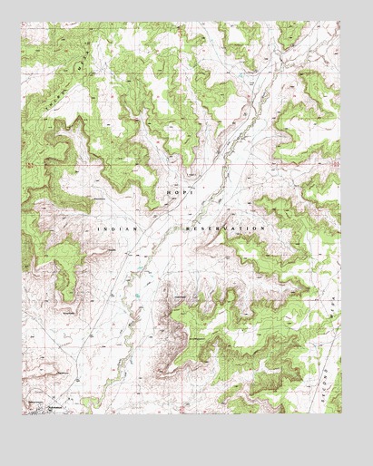 Kykotsmovi, AZ USGS Topographic Map