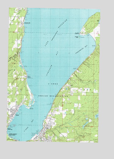 L'Anse, MI USGS Topographic Map