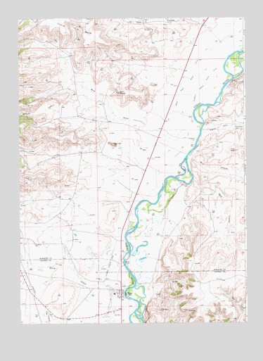 La Barge, WY USGS Topographic Map