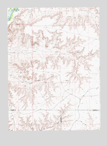 La Barge SE, WY USGS Topographic Map