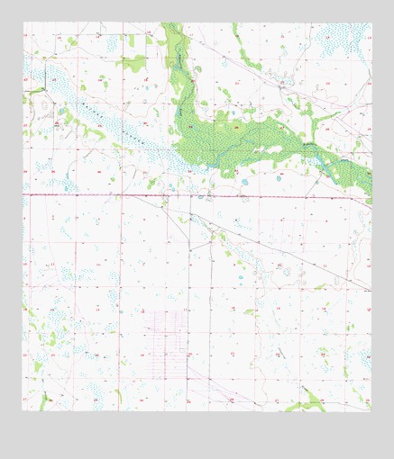 La Belle NW, FL USGS Topographic Map
