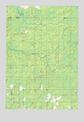 La Branche, MI USGS Topographic Map