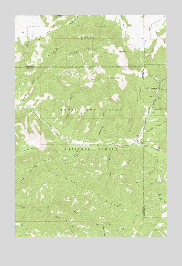 Barker, MT USGS Topographic Map