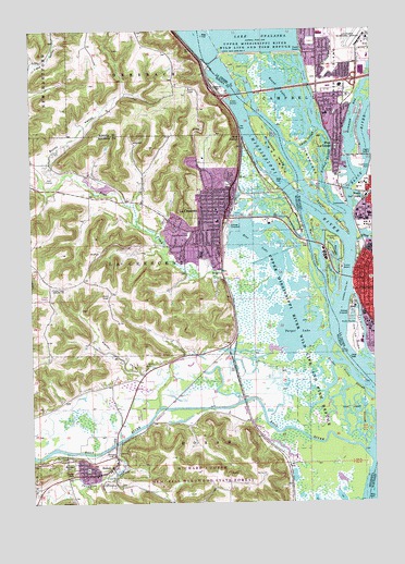 La Crescent, MN USGS Topographic Map