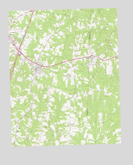 La Crosse, VA USGS Topographic Map