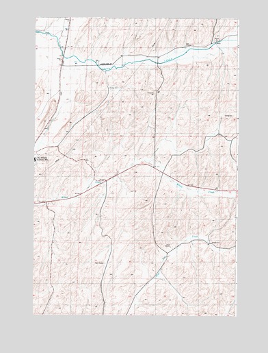 La Crosse East, WA USGS Topographic Map