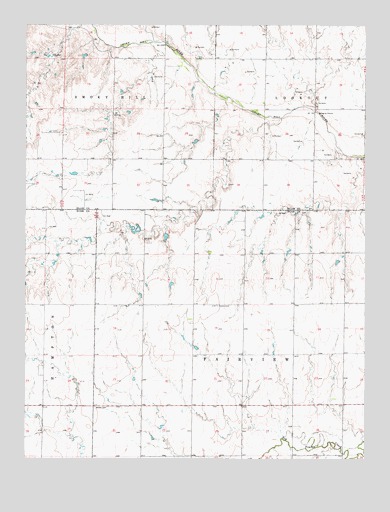 La Crosse NW, KS USGS Topographic Map