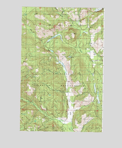 La Fleur Lake, WA USGS Topographic Map