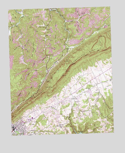 La Follette, TN USGS Topographic Map
