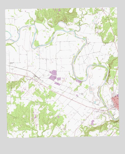 La Grange West, TX USGS Topographic Map
