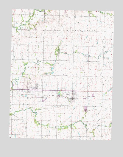 La Harpe, KS USGS Topographic Map