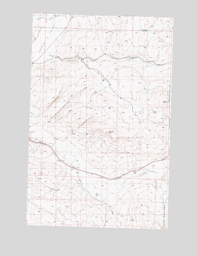Barker Mountain, WA USGS Topographic Map