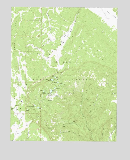 Barker Reservoir, UT USGS Topographic Map