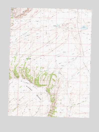 La Marsh Creek West, WY USGS Topographic Map