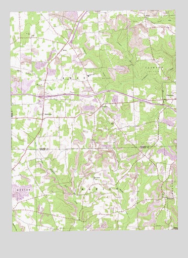 Barkeyville, PA USGS Topographic Map
