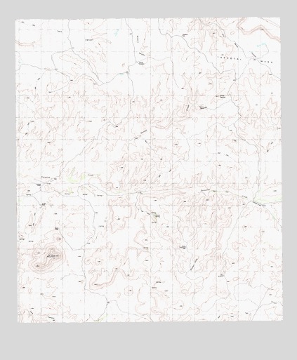 La Mota Mountain, TX USGS Topographic Map