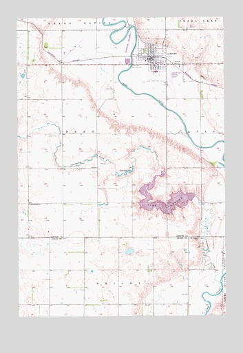 LaMoure, ND USGS Topographic Map