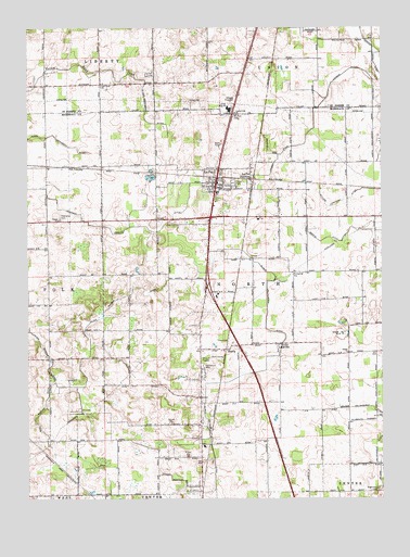 La Paz, IN USGS Topographic Map