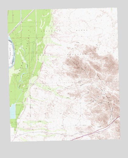 La Paz Mountain, AZ USGS Topographic Map
