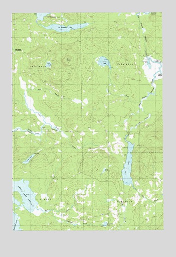 La Pomkeag Lake, ME USGS Topographic Map