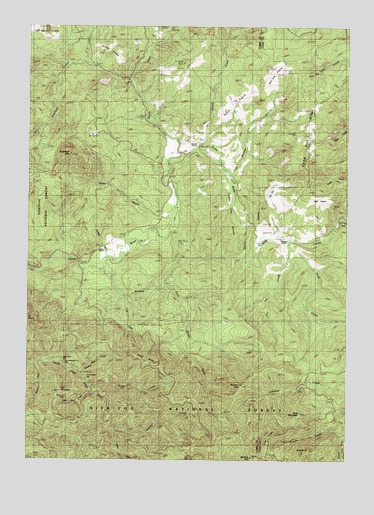 Barklow Mountain, OR USGS Topographic Map