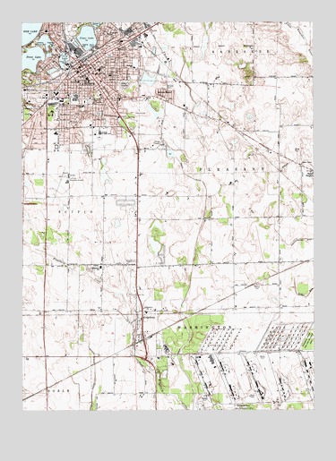 LaPorte East, IN USGS Topographic Map