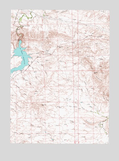 La Prele Reservoir, WY USGS Topographic Map