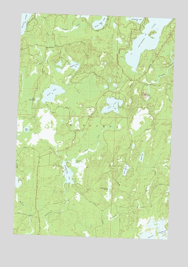 Lac du Flambeau SW, WI USGS Topographic Map