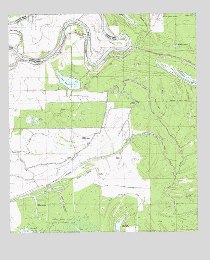 Lac Sainte Agnes, LA USGS Topographic Map