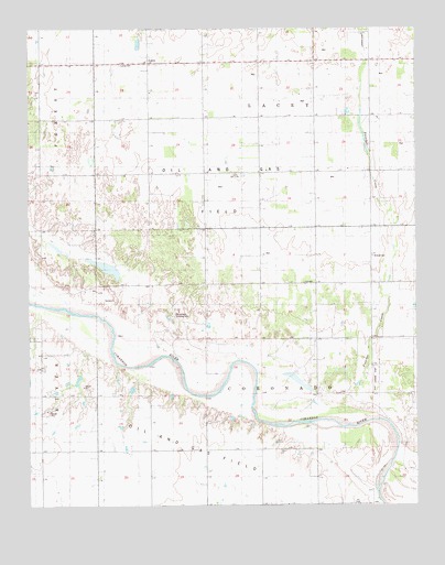 Lacey, OK USGS Topographic Map