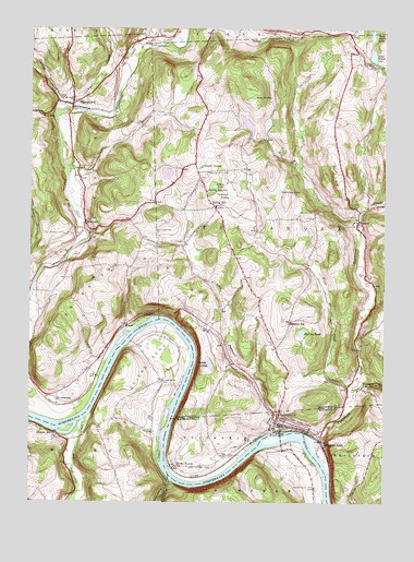 Laceyville, PA USGS Topographic Map