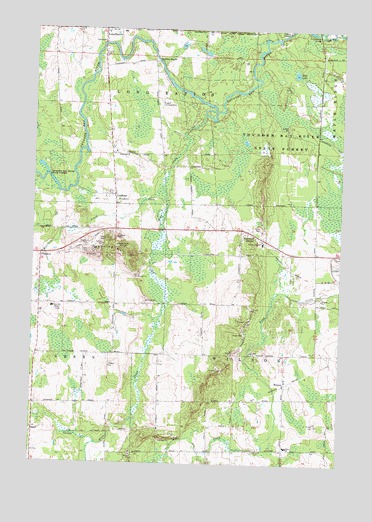 Lachine, MI USGS Topographic Map